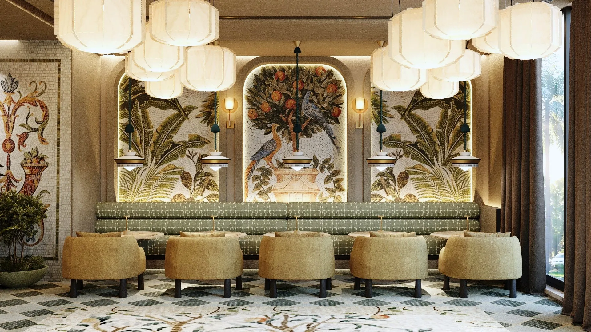 il Pavone Restaurant — Commercial interior design by Galip Kaya